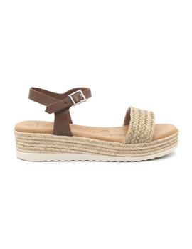 Sandalia Oh My Sandals 5691 de color robre combinado mujer