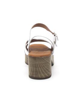 Sandalia Oh My Sandals 5625 de color blanco con tacón mujer