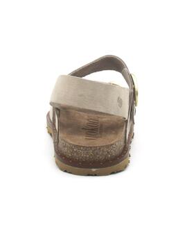 Sandalia Yokono BOLUS-252 en color beige para mujer