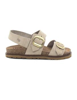 Sandalia Yokono BOLUS-252 en color beige para mujer