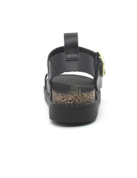Sandlia Yokono TUNEZ-127 de color negro plataforma para muje