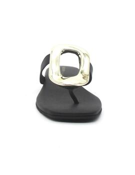 Sandalia Gioseppo VENDRES 72363 de color negro plana dedo
