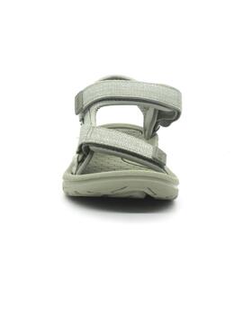 Sandalia Mustang 60804 de color kaki para mujer