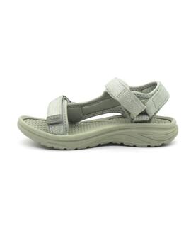 Sandalia Mustang 60804 de color kaki para mujer
