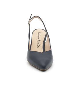 Zapato destalonado Patricia Miller 5529 azul con tacón