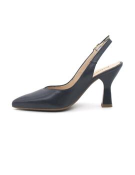 Zapato destalonado Patricia Miller 5529 azul con tacón