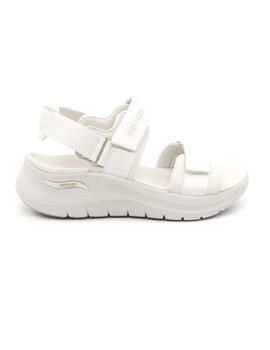 Sandalia Skechers 119823/NAT beige cuña  para mujer
