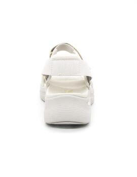 Sandalia Skercher 119465/OFWT de color blanco cuña