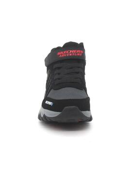 Botin Skechers 406412L/BKRD negro/rojo para niño