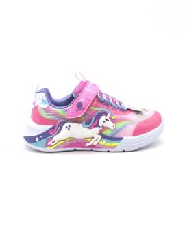 Zapatilla Skechers 302298L/PKMT rosa/multicolor para niña