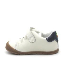 Zapatilla Pablosky 060330 blanco/azul/rojo para niño