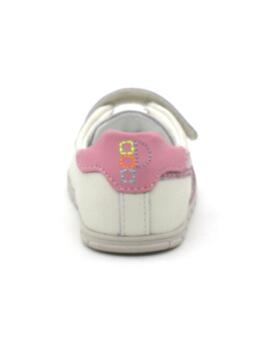 Zapatilla Pablosky 060337  blanco/rosa para niña