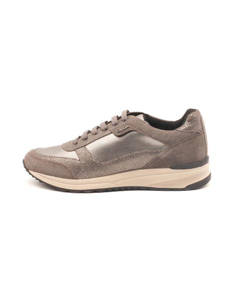 apetito lección camuflaje Deportivo GEOX Mujer Piel Gris Metalizado D642SC