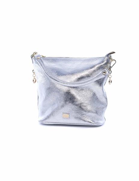 Bolso MARTINA Mujer Laminado Plata