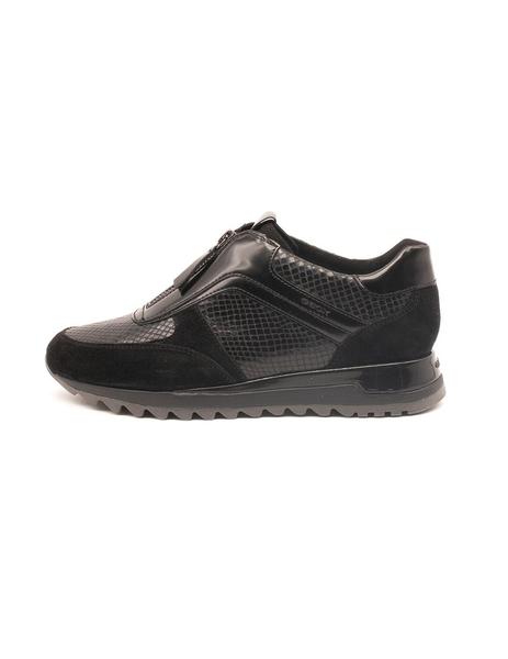 ordenar Críticamente aguja Deportivo GEOX Mujer Piel Negro Cremallera D84AQA
