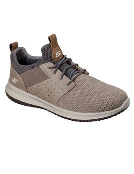 Deportivo SKECHERS Hombre Textil Taupe 65474 