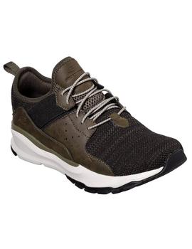 Deportivo SKECHERS Hombre Textil Verde 65865