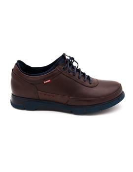 Zapato FLUCHOS Hombre Piel Marron Cordon 9852