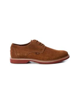 Zapato XTI Hombre Serraje Camel Cordón 48745