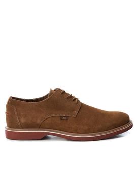 Zapato XTI Hombre Serraje Camel Cordón 48745