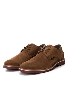 Zapato XTI Hombre Serraje Camel Cordón 48745