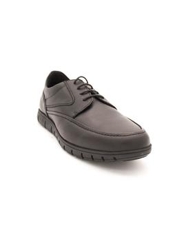 Zapato T2IN Hombre Piel Negro Cordón R-74