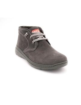 Botín ON FOOT Hombre Serraje Gris Elásticos 710