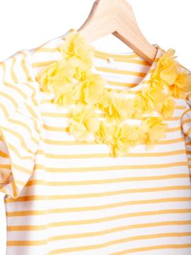 Camiseta NAME IT Niña Amarilla Con Flores 13163669