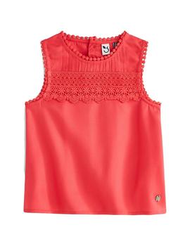 Top 3POMMES Niña Coral Con Puntilla 3N12034