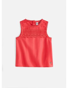 Top 3POMMES Niña Coral Con Puntilla 3N12034