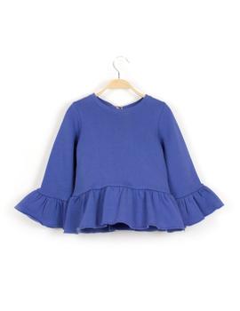 Sudadera DADATI Niña Azul Volantes y Lazo16801101