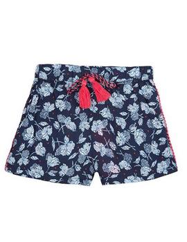 Short 3POMMES Niña Marino Estampado Flores 3N26064