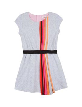 Vestido CATIMINI Niña Gris Con Plisado CN30165