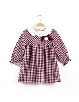 Vestido DADATI Niña Burdeos Cuadros 11817011