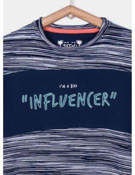 Camiseta TIFFOSI Niño Marino INFLUENCER BOWIE