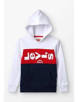 Sudadera LEVIS Niño Blanca y Marino NN15057