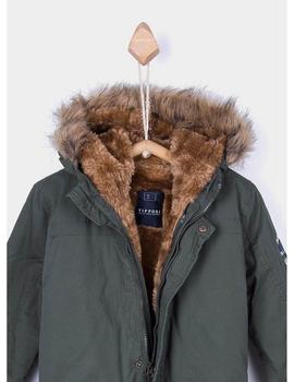 Parka TIFFOSI Niño Verde Con Chaleco Pelo MICHAEL