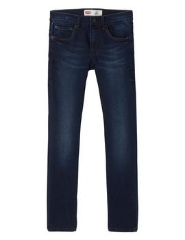 Vaquero 510 LEVIS Niño Azul Oscuro Skinny NM22087 