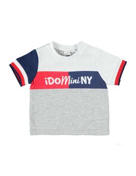 Camiseta IDO Niño Combinado Gris 4W609