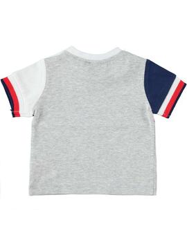 Camiseta IDO Niño Combinado Gris 4W609