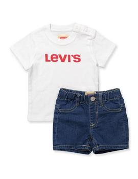 Conjunto Corto LEVIS Niño Blanco NN37004