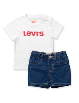 Conjunto Corto LEVIS Niño Blanco NN37004