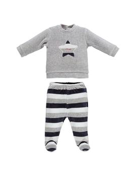 Pijama 2PCS IDO Niño Gris Estrella 4V231