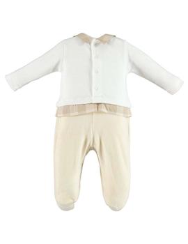 Pijama Entero IDO Niño Beige Cuadritos 4V210