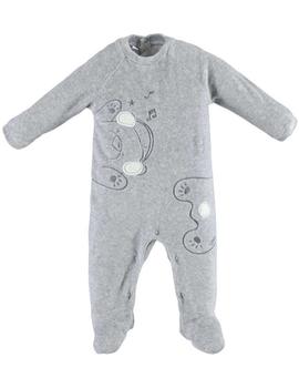 Pijama Entero IDO Niño Gris Osito 4V206