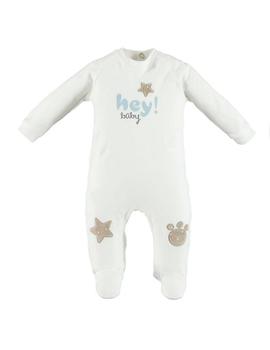 Pijama Entero IDO Unisex Blanco HEY! 4V213 