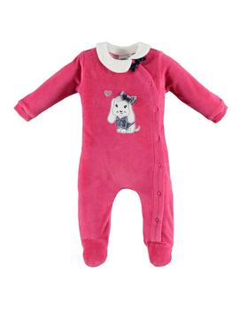 Pijama Entero IDO Niña Fuxia Perrito 4V450