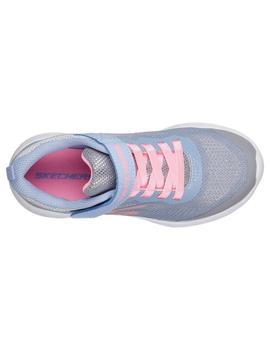 Deportivo SKECHERS Niña Textil Gris/Azul 82050 