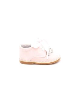 Zapato PANYNO Niña Serraje Rosa  Fleco AB2301