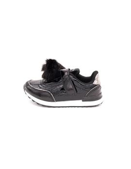 Zapato Sport FRESAS Niña Negro Pompón 51122 